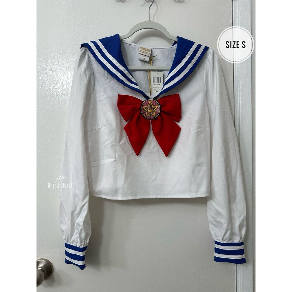 Pretty Guardian Sailor Moon Usagi School Uniform Long-Sleeve Top Size S